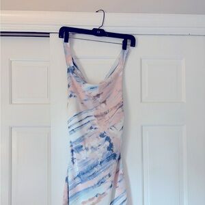 Summer backless floral dress. So comfortable and trendy